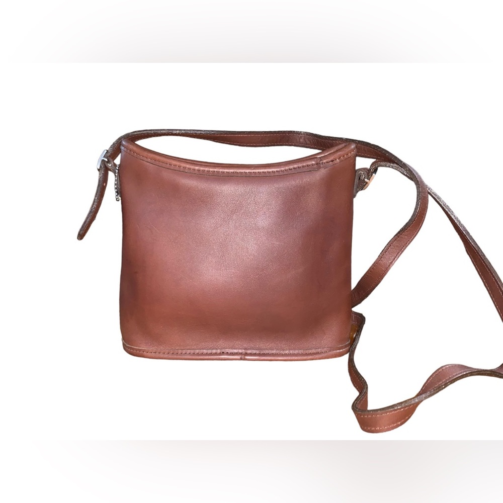 Vintage Coach Mambo Handbag Small Bucket Bag Adjustable Strap Fine Leather - Picture 4 of 11